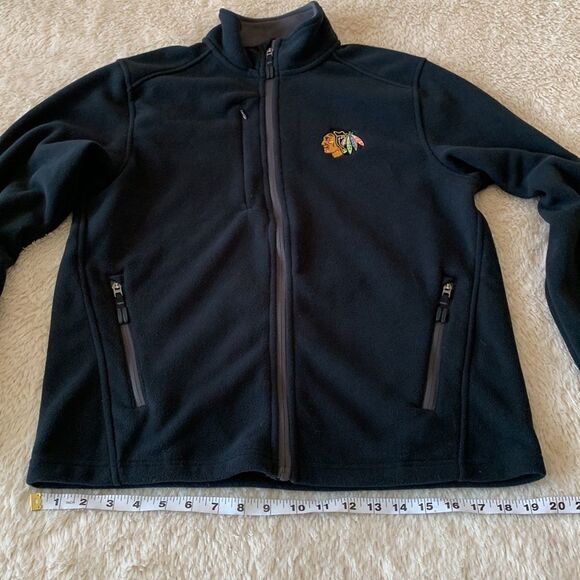 Chicago Blackhawks NHL mens black fleece size small - Picture 14 of 16